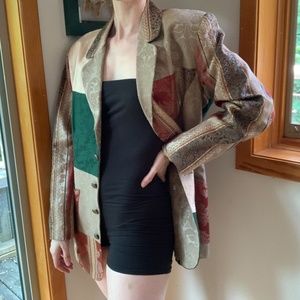 Retro 90's Patchwork Blazer
